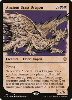 Ancient Brass Dragon (Showcase) [Commander Legends: Battle for Baldur's Gate]-1