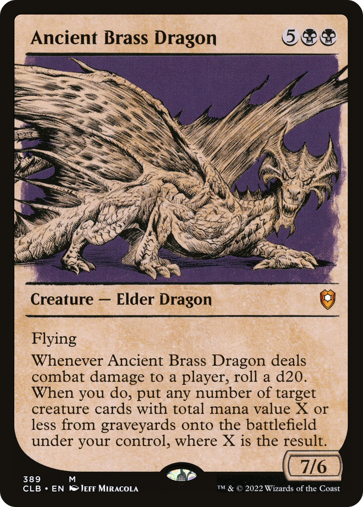 Ancient Brass Dragon (Showcase) [Commander Legends: Battle for Baldur's Gate]-1