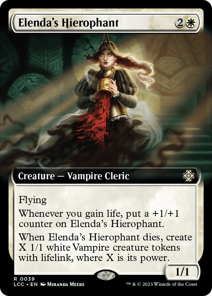 Elenda's Hierophant (Extended Art) [The Lost Caverns of Ixalan Commander]-1