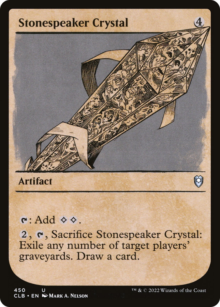 Stonespeaker Crystal (Showcase) [Commander Legends: Battle for Baldur's Gate]-1