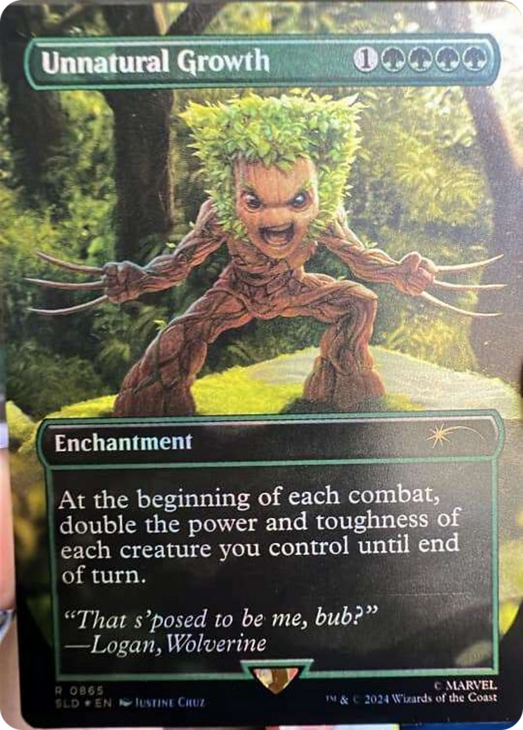 Unnatural Growth (Rainbow Foil) [Secret Lair Drop Series]-1