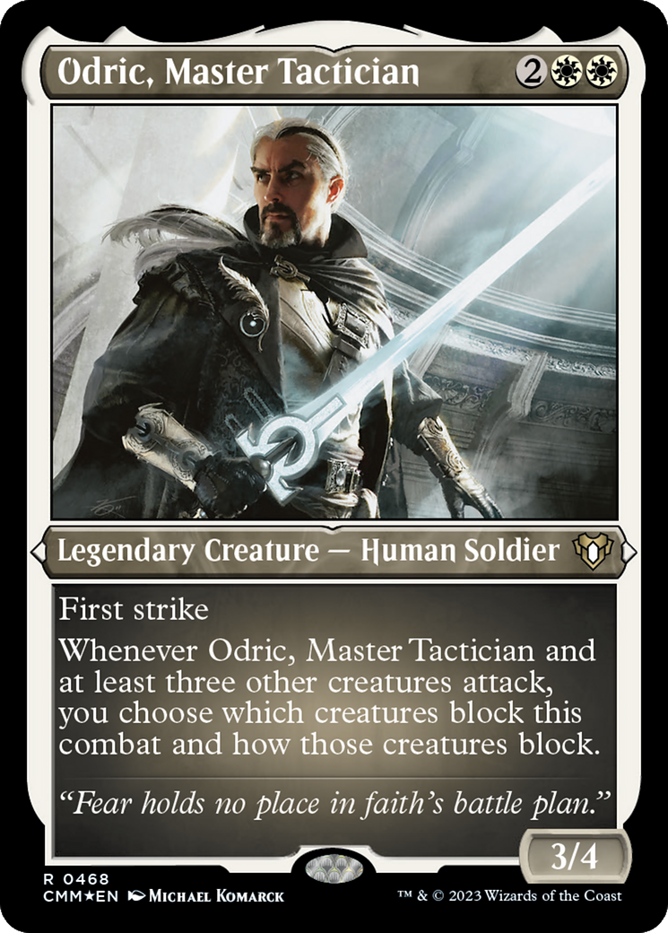 Odric, Master Tactician (CMM-468) - Commander Masters Etched Foil-1