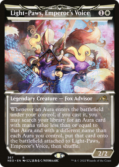 Light-Paws, Emperor's Voice (Showcase Soft Glow) [Kamigawa: Neon Dynasty]-1