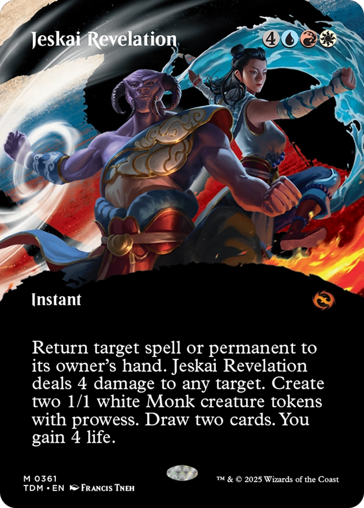 Jeskai Revelation (Borderless) [Tarkir: Dragonstorm]-1