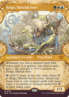 Helga, Skittish Seer (Showcase) [Bloomburrow]-1