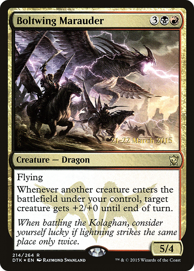 Boltwing Marauder [Dragons of Tarkir Prerelease Promos]-1