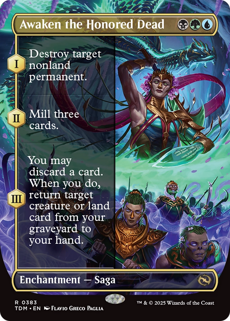Awaken the Honored Dead (Borderless) [Tarkir: Dragonstorm]-1