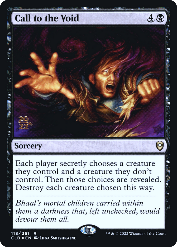 Call to the Void [Commander Legends: Battle for Baldur's Gate Prerelease Promos]-1
