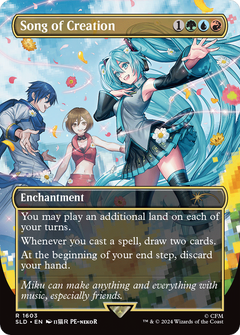 Song of Creation (SLD-1603) - Secret Lair Drop (Borderless) Foil-1