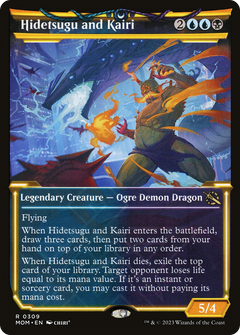 Hidetsugu and Kairi (Showcase Planar Booster Fun) [March of the Machine]-1