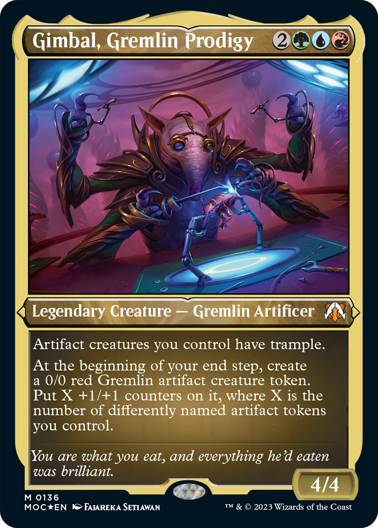 Gimbal, Gremlin Prodigy (Display Commander) [March of the Machine Commander]-1