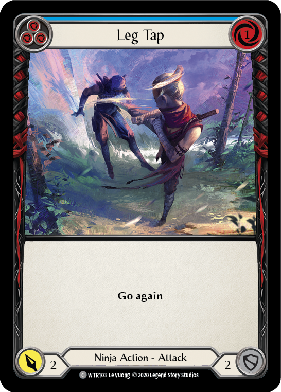 Leg Tap (Blue) [U-WTR103] (Welcome to Rathe Unlimited)  Unlimited Rainbow Foil-2
