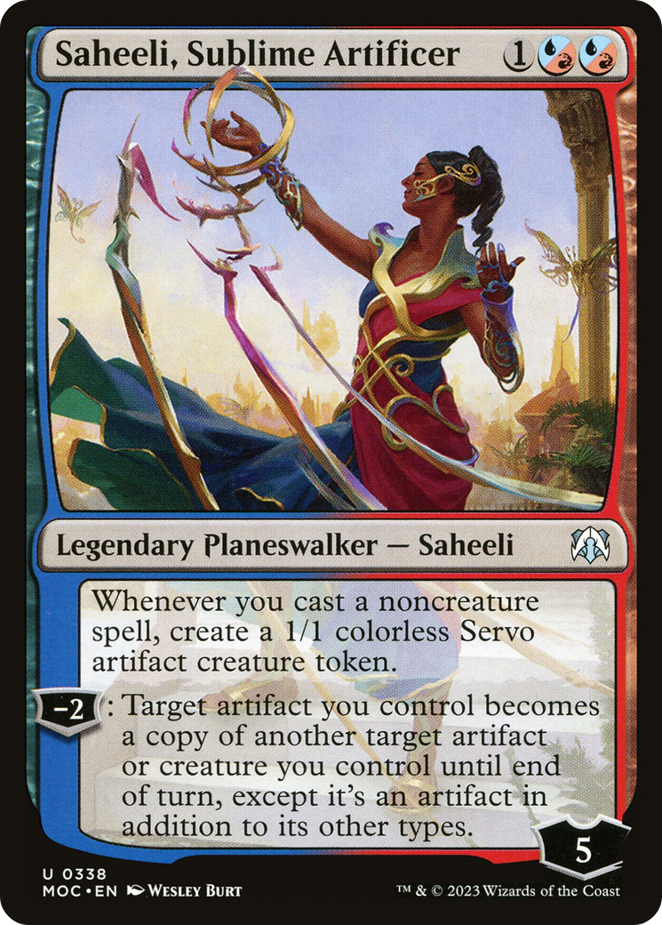 Saheeli, Sublime Artificer [March of the Machine Commander]-1