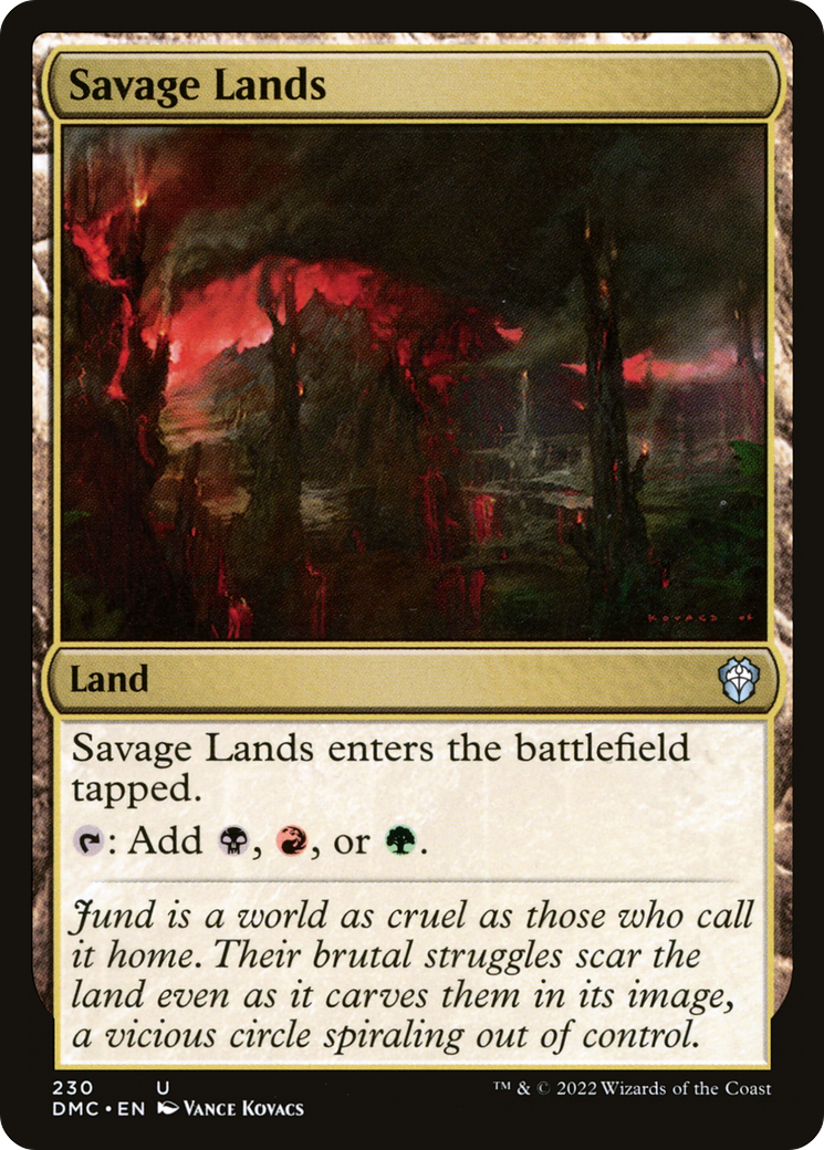 Savage Lands [Dominaria United Commander]-1
