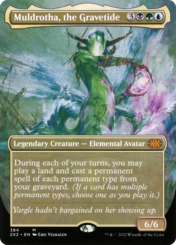 Muldrotha, the Gravetide (Borderless Alternate Art) [Double Masters 2022]-1