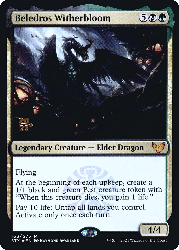 Beledros Witherbloom [Strixhaven: School of Mages Prerelease Promos]-1