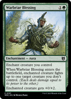 Warbriar Blessing (WOC-137) - Wilds of Eldraine Commander-1