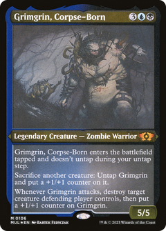 Grimgrin, Corpse-Born (Foil Etched) [Multiverse Legends]-1