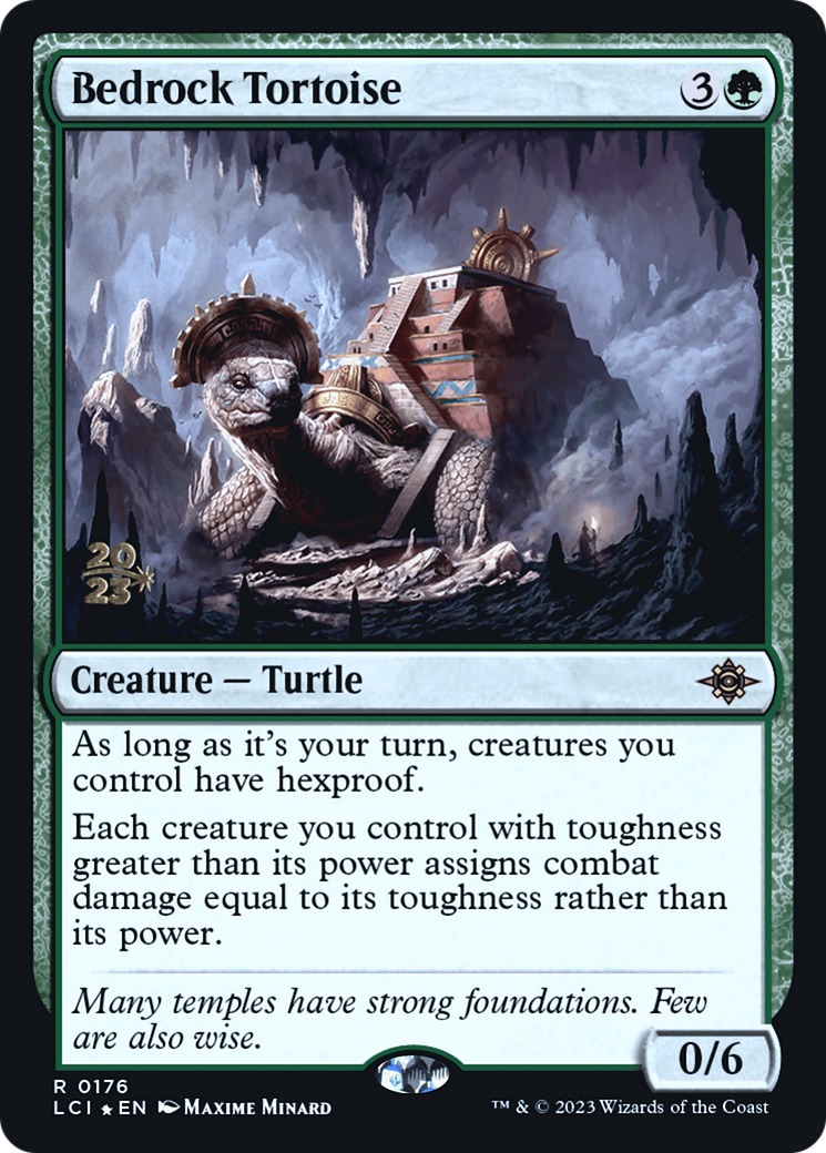 Bedrock Tortoise [The Lost Caverns of Ixalan Prerelease Cards]-1