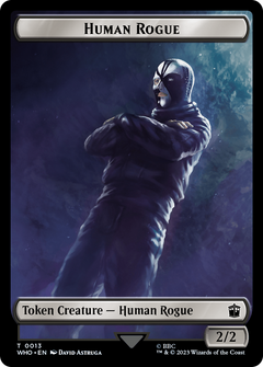 Human Rogue // Clue (0022) Double-Sided Token [Doctor Who Tokens]-1