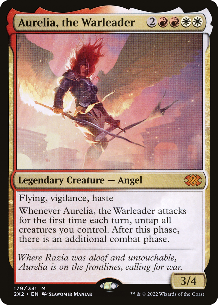 Aurelia, the Warleader [Double Masters 2022]-1