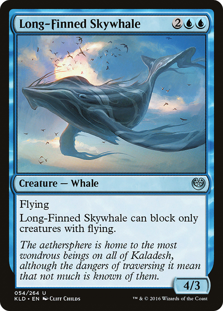 Long-Finned Skywhale [Kaladesh]-1