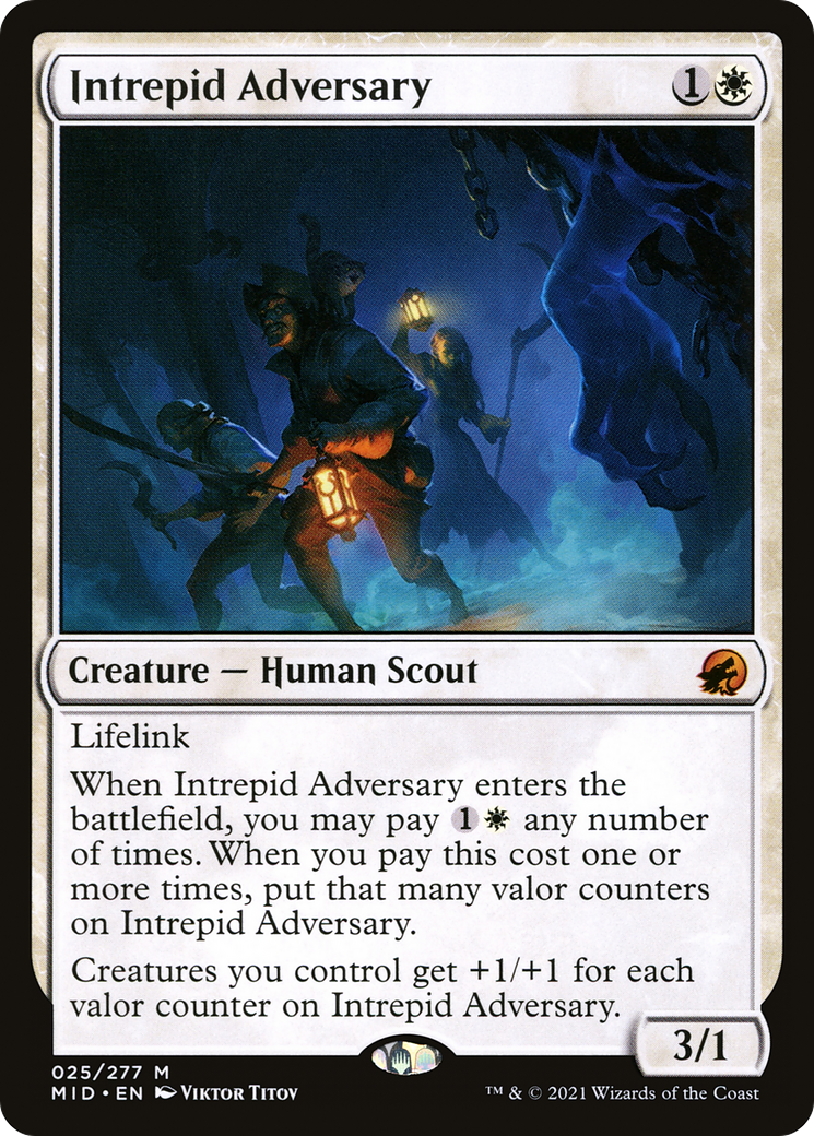 Intrepid Adversary [Innistrad: Midnight Hunt]-1