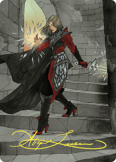 Rowan, Scion of War // Rowan, Scion of War (AWOE-059) - Wilds of Eldraine Art Series (Borderless)-1