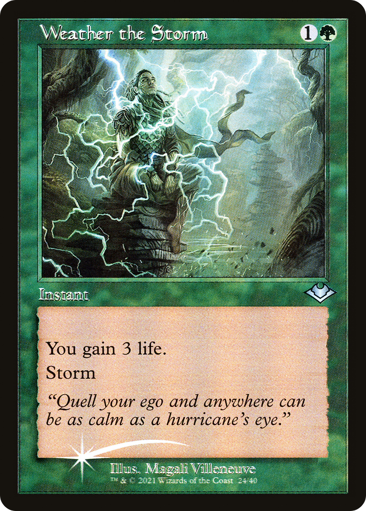Weather the Storm (Retro Frame) (MH1-024) - Modern Horizons 1 Timeshifts Etched Foil-1