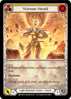 Wartune Herald (Yellow Extended Art) [FAB036] (Promo)  Rainbow Foil-1