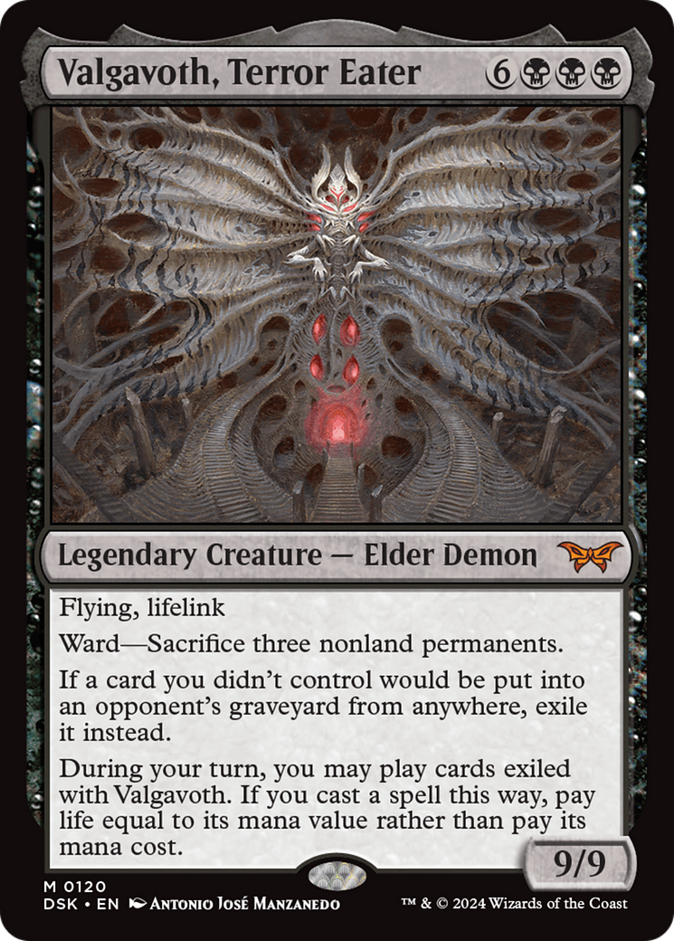 Valgavoth, Terror Eater (DSK-120) - Duskmourn: House of Horror Foil-1