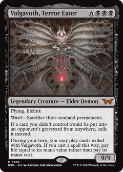 Valgavoth, Terror Eater (DSK-120) - Duskmourn: House of Horror Foil-1