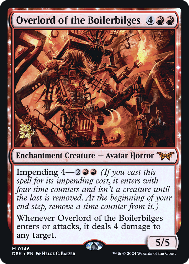 Overlord of the Boilerbilges [Duskmourn: House of Horror Prerelease Promos]-1