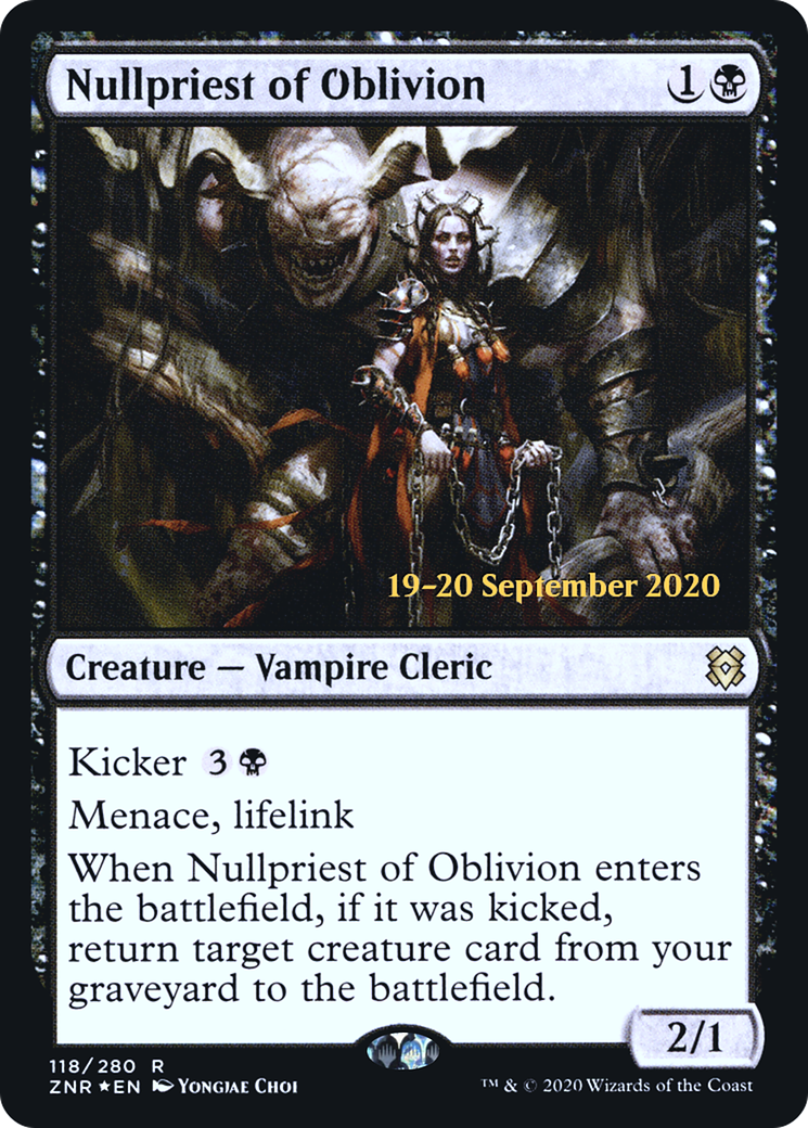 Nullpriest of Oblivion [Zendikar Rising Prerelease Promos]-1