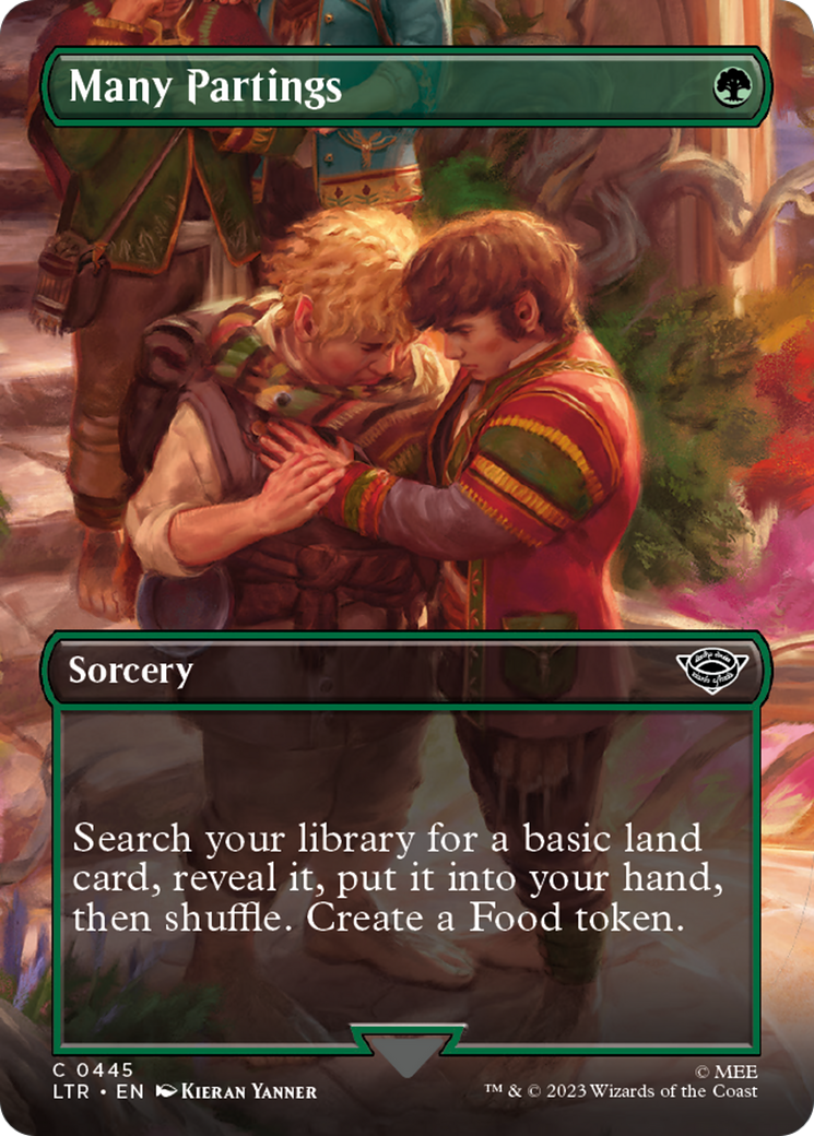 Many Partings (Borderless Alternate Art) [The Lord of the Rings: Tales of Middle-Earth]-1