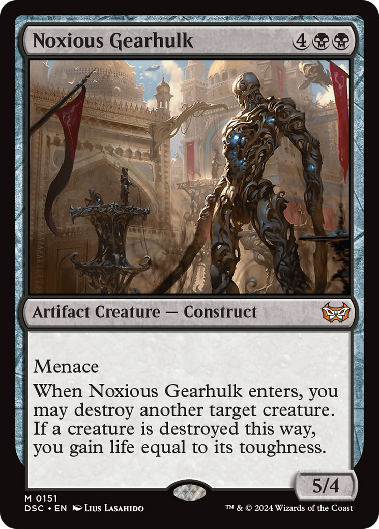 Noxious Gearhulk [Duskmourn: House of Horror Commander]-1