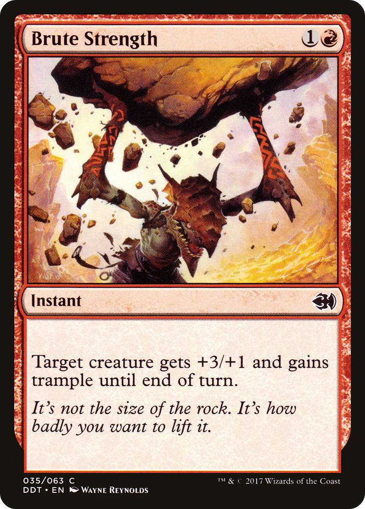 Brute Strength [Duel Decks: Merfolk vs. Goblins]-1