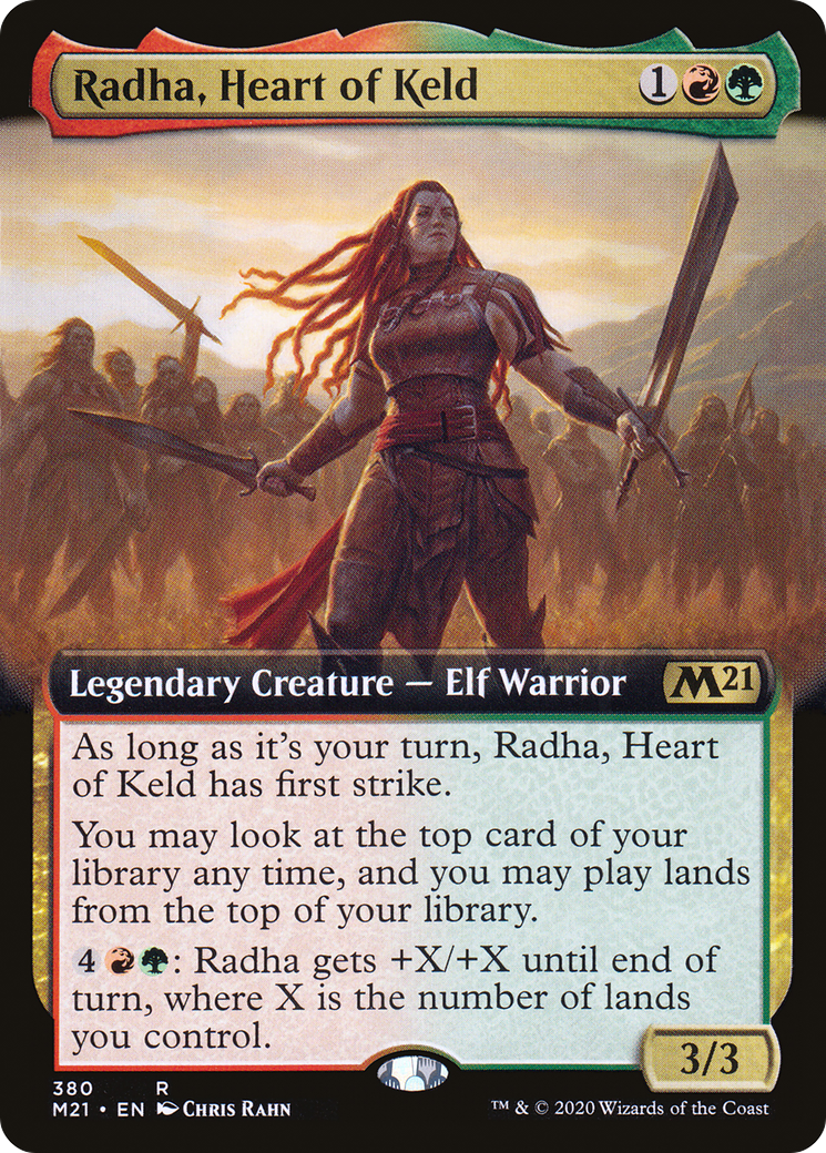 Radha, Heart of Keld (Extended Art) [Core Set 2021]-1