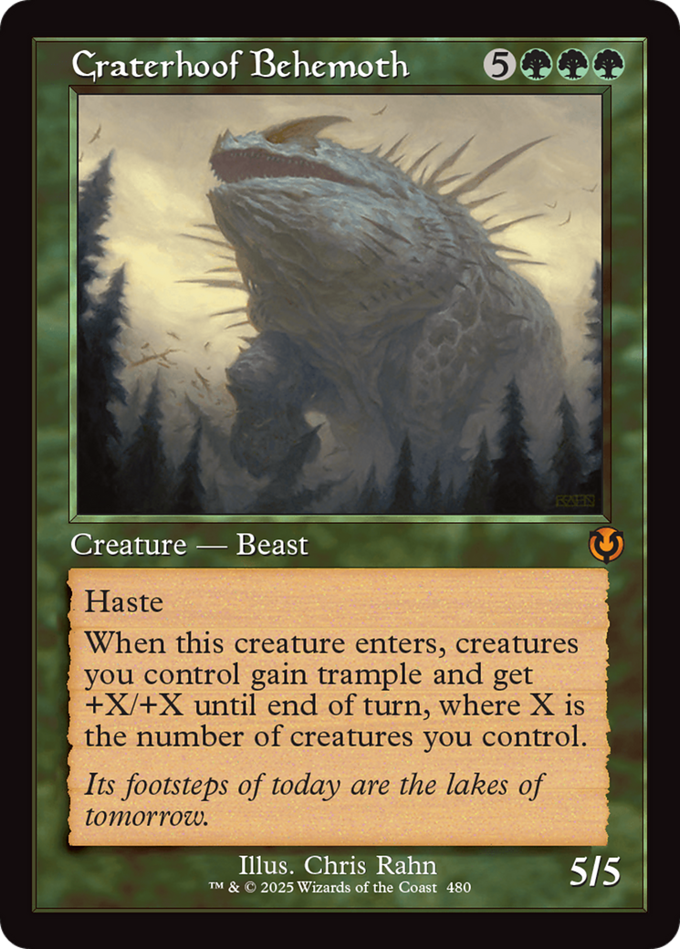 Craterhoof Behemoth (Retro Frame) [Innistrad Remastered]-1