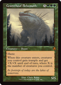 Craterhoof Behemoth (Retro Frame) [Innistrad Remastered]-1