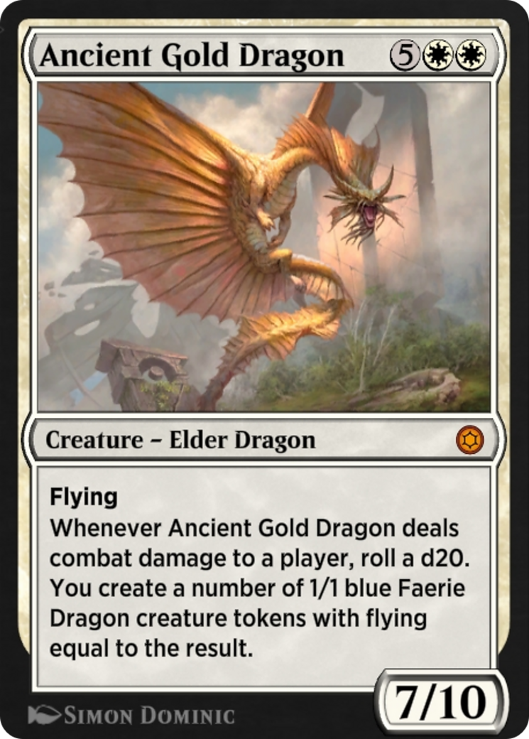 Ancient Gold Dragon (HBG-082) - Alchemy Horizons: Baldur's Gate-1