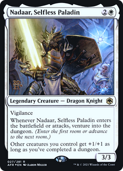 Nadaar, Selfless Paladin [Dungeons & Dragons: Adventures in the Forgotten Realms Prerelease Promos]-1