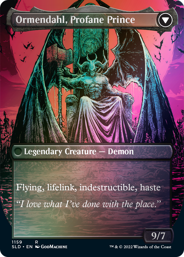 Westvale Abbey // Ormendahl, Profane Prince (Borderless) [Secret Lair: From Cute to Brute]-2