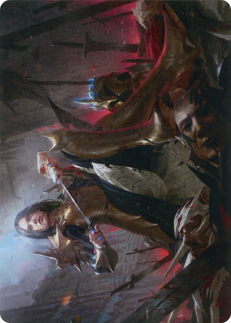 Marchesa, Resolute Monarch // Marchesa, Resolute Monarch (AMOM-025) - March of the Machine Art Series (Borderless) Foil-3