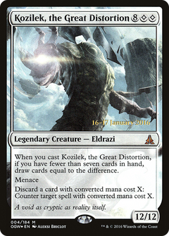Kozilek, the Great Distortion [Oath of the Gatewatch Prerelease Promos]-1