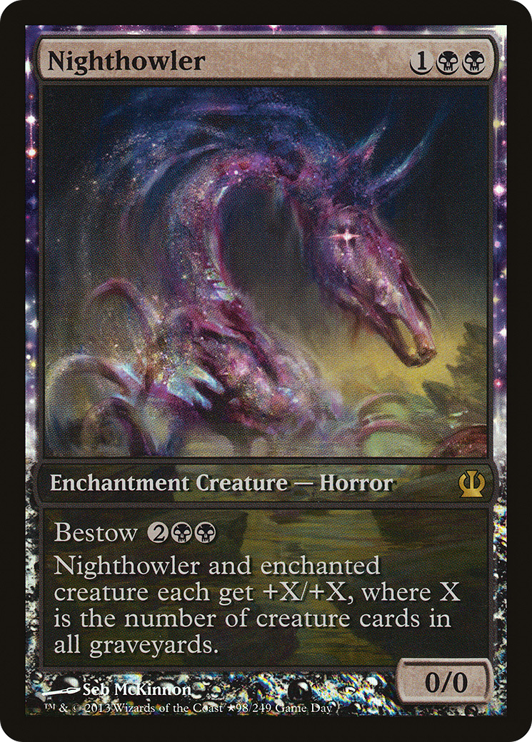 Nighthowler (Game Day) (Extended Art) [Theros Promos]-1