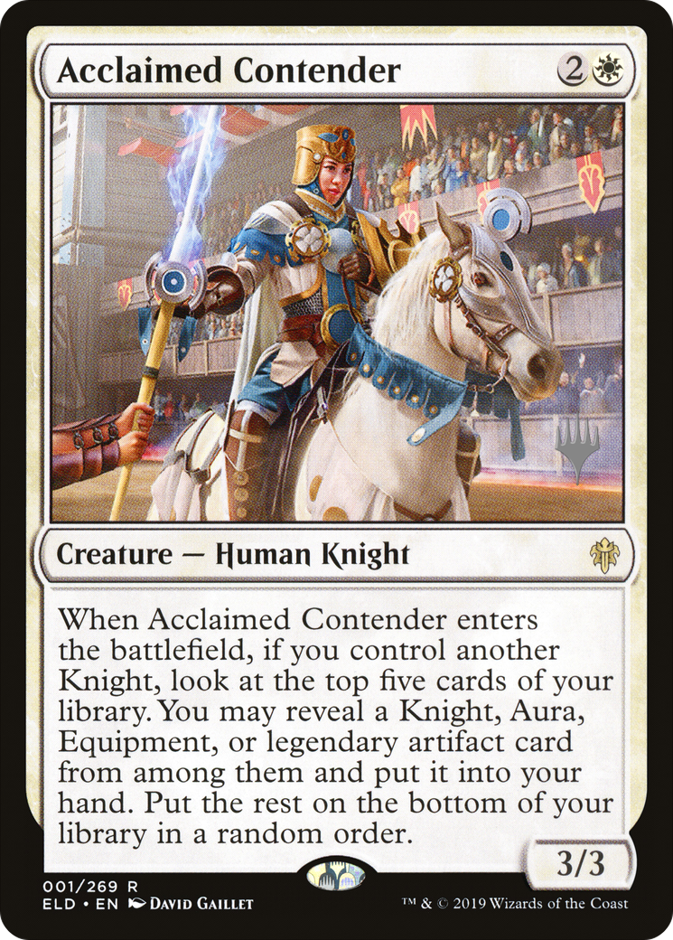 Acclaimed Contender (Promo Pack) [Throne of Eldraine Promos]-1
