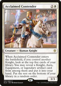 Acclaimed Contender (Promo Pack) [Throne of Eldraine Promos]-1