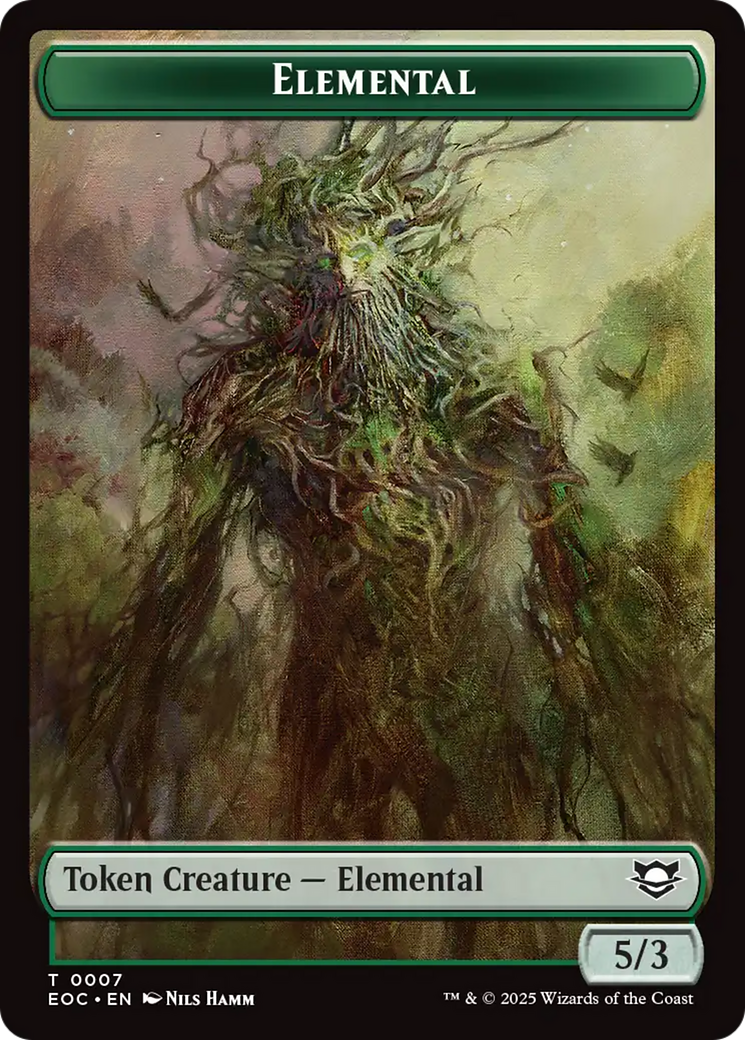 Insect // Elemental (0007) Double-Sided Token [Edge of Eternities Commander Tokens]-2