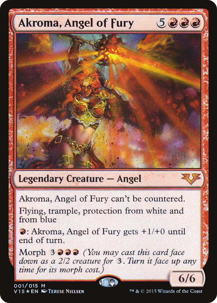 Akroma, Angel of Fury [From the Vault: Angels]-1